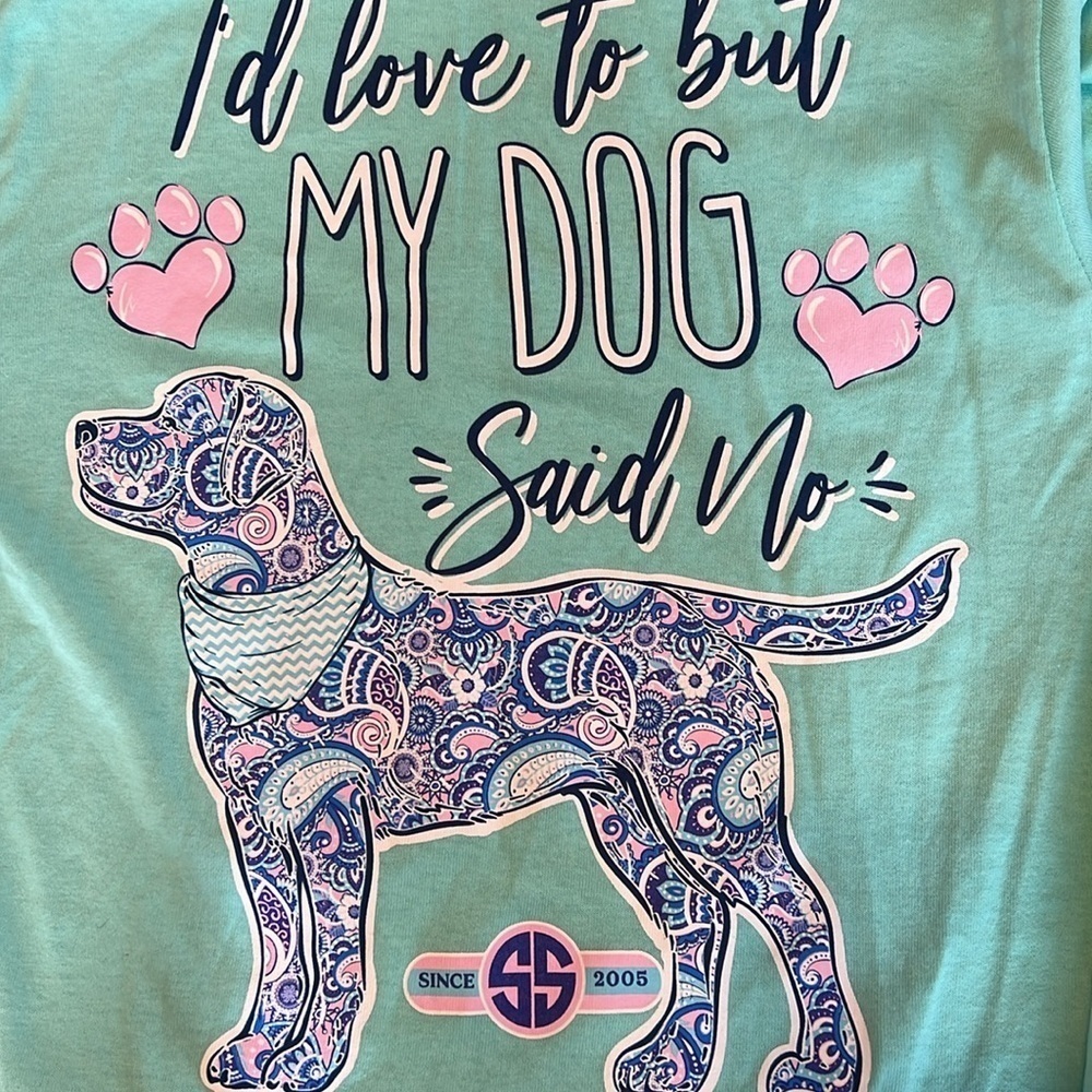 Simply Southern I’d Love to but My Dog Said No Long Sleeve Shirt S